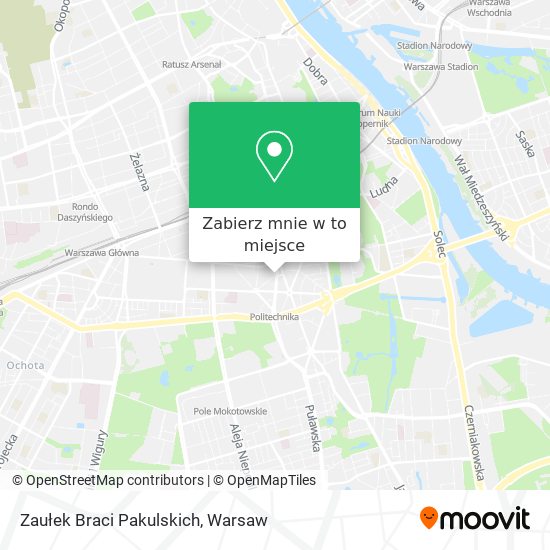 Mapa Zaułek Braci Pakulskich