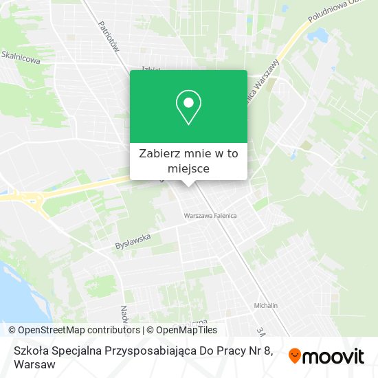 Mapa Szkoła Specjalna Przysposabiająca Do Pracy Nr 8