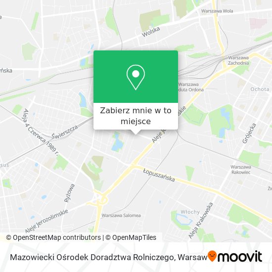 Mapa Mazowiecki Ośrodek Doradztwa Rolniczego