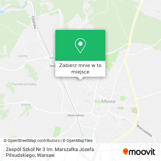 Mapa Zespół Szkół Nr 3 Im. Marszałka Józefa Piłsudskiego