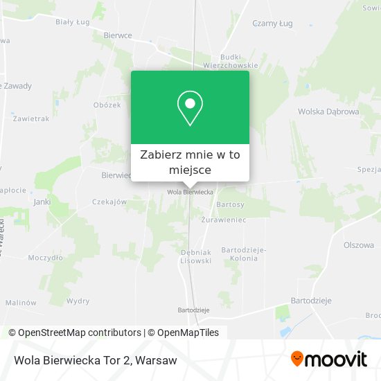 Mapa Wola Bierwiecka Tor 2