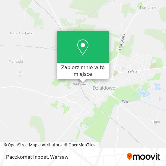 Mapa Paczkomat Inpost