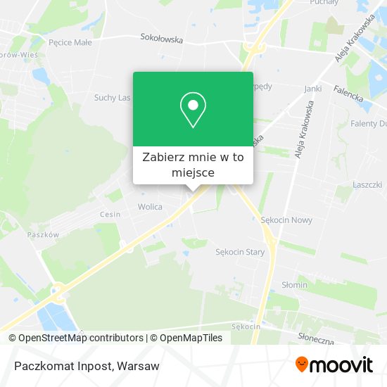 Mapa Paczkomat Inpost