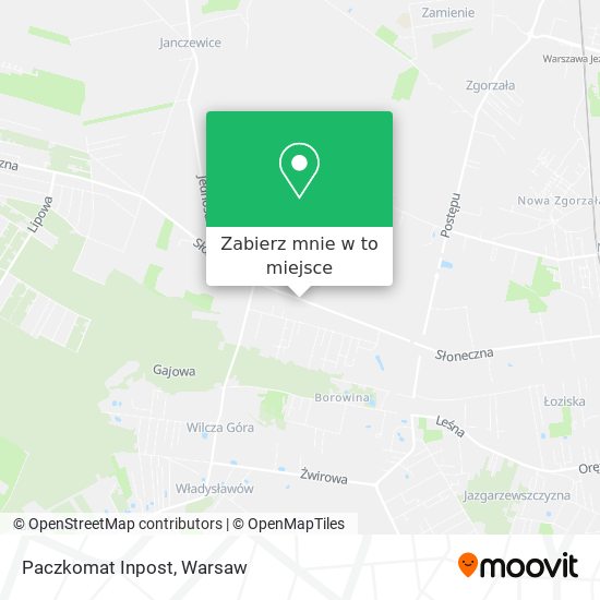 Mapa Paczkomat Inpost