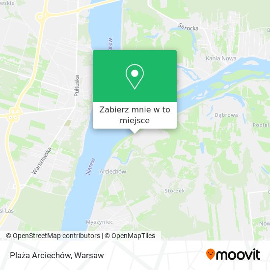 Mapa Plaża Arciechów