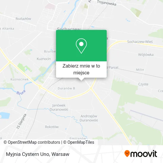 Mapa Myjnia Cystern Uno