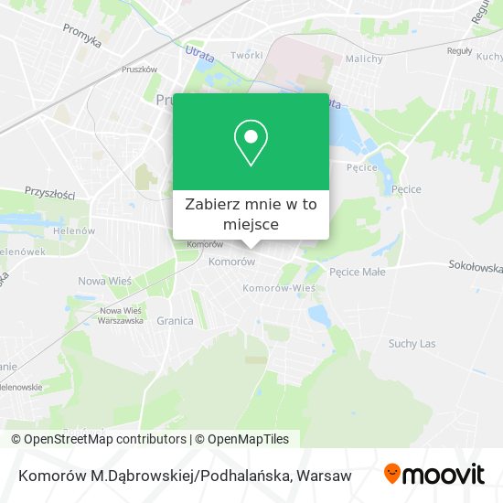 Mapa Komorów M.Dąbrowskiej / Podhalańska