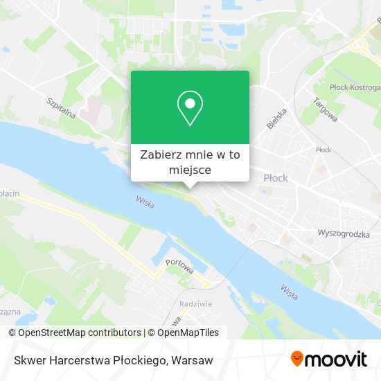 Mapa Skwer Harcerstwa Płockiego