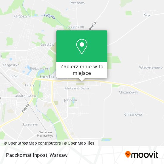 Mapa Paczkomat Inpost