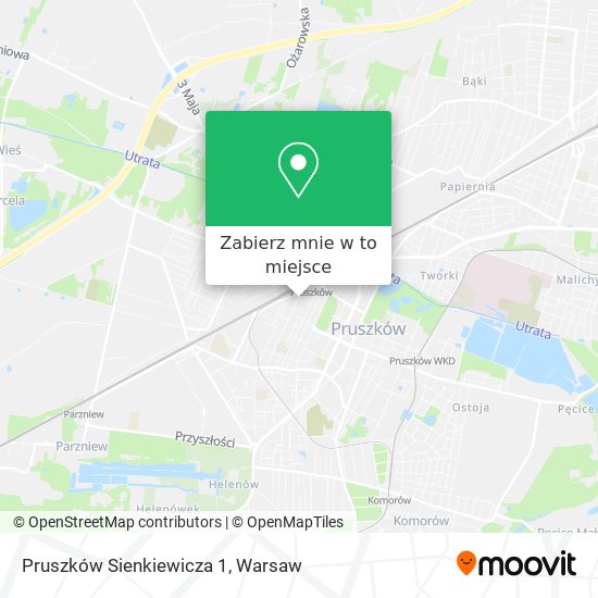 Mapa Pruszków Sienkiewicza 1