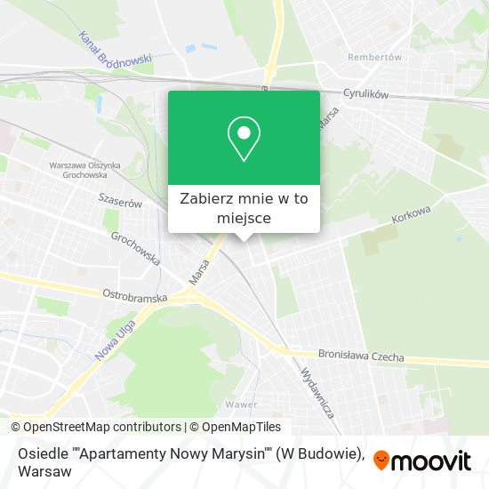 Mapa Osiedle ""Apartamenty Nowy Marysin"" (W Budowie)