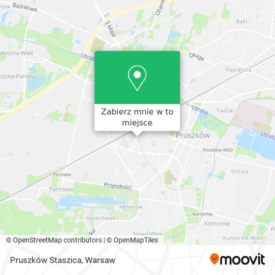 Mapa Pruszków Staszica