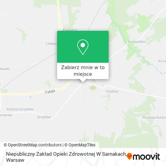 Mapa Niepubliczny Zakład Opieki Zdrowotnej W Sarnakach