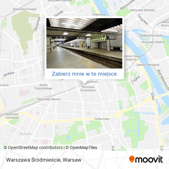 Mapa Warszawa Śródmieście