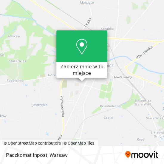 Mapa Paczkomat Inpost