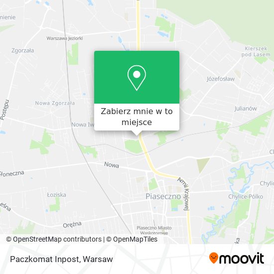 Mapa Paczkomat Inpost