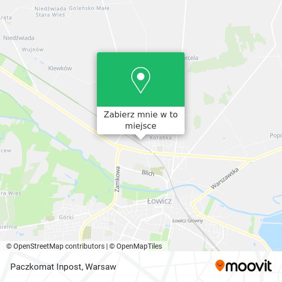 Mapa Paczkomat Inpost