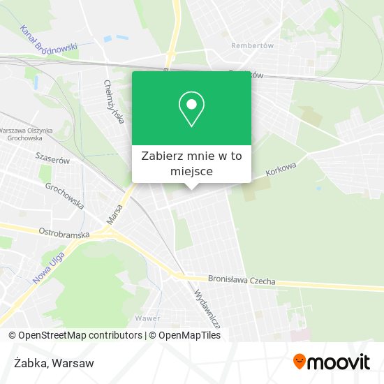 Mapa Żabka