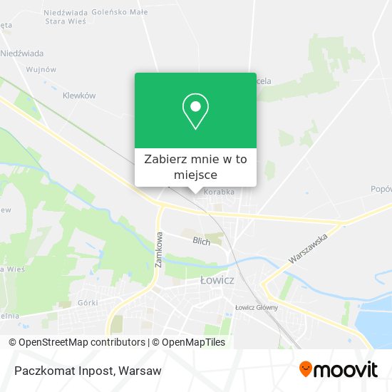 Mapa Paczkomat Inpost