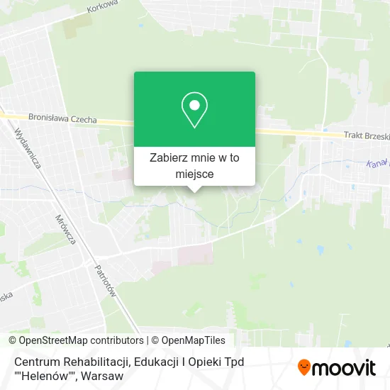 Mapa Centrum Rehabilitacji, Edukacji I Opieki Tpd ""Helenów""