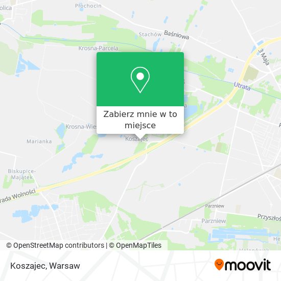 Mapa Koszajec