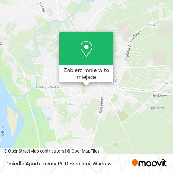 Mapa Osiedle Apartamenty POD Sosnami