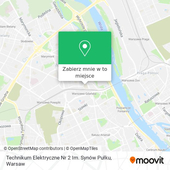 Mapa Technikum Elektryczne Nr 2 Im. Synów Pułku