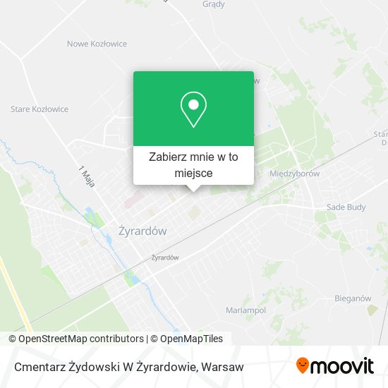 Mapa Cmentarz Żydowski W Żyrardowie