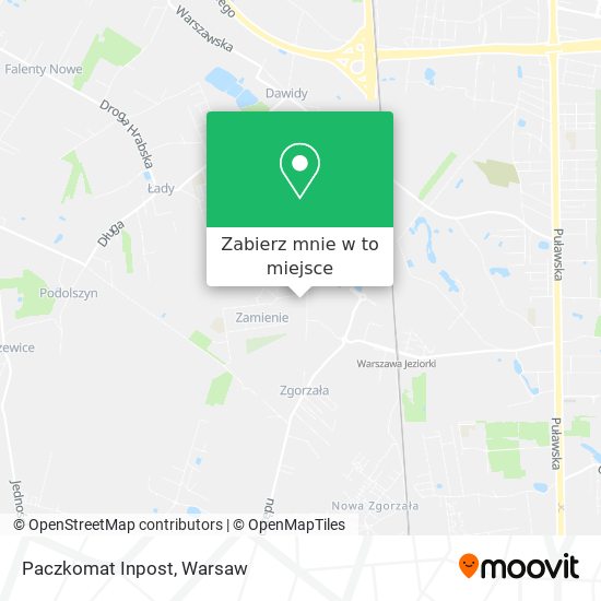 Mapa Paczkomat Inpost