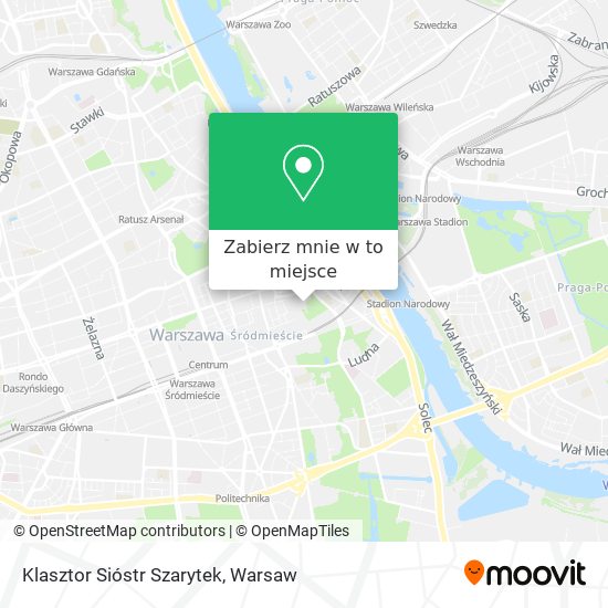 Mapa Klasztor Sióstr Szarytek