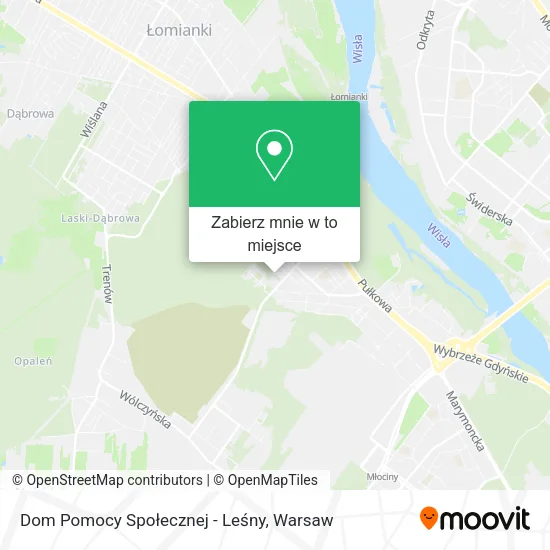 Mapa Dom Pomocy Społecznej - Leśny