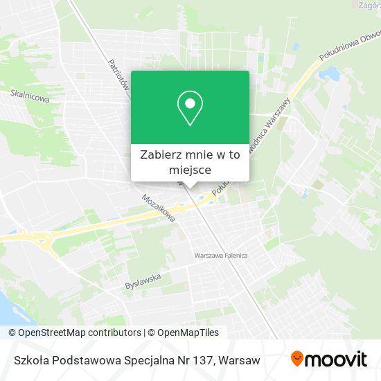 Mapa Szkoła Podstawowa Specjalna Nr 137