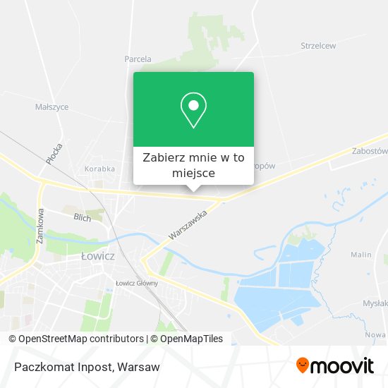 Mapa Paczkomat Inpost