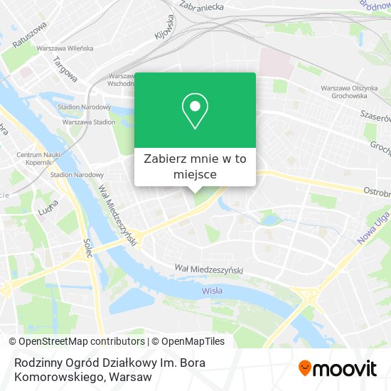 Mapa Rodzinny Ogród Działkowy Im. Bora Komorowskiego