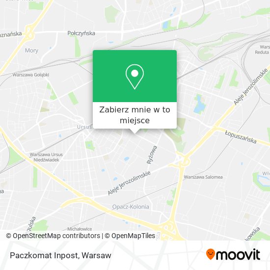 Mapa Paczkomat Inpost