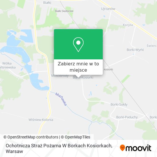 Mapa Ochotnicza Straż Pożarna W Borkach Kosiorkach