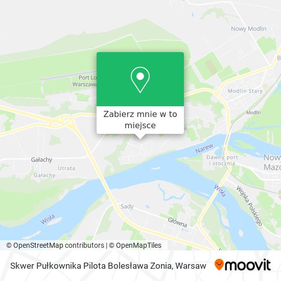 Mapa Skwer Pułkownika Pilota Bolesława Zonia