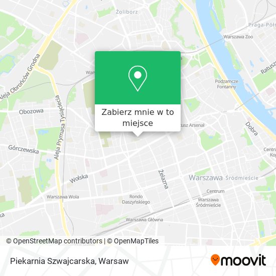 Mapa Piekarnia Szwajcarska