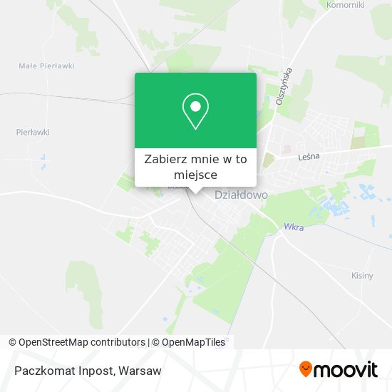 Mapa Paczkomat Inpost