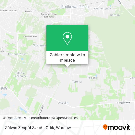 Mapa Żólwin Zespół Szkół I Orlik