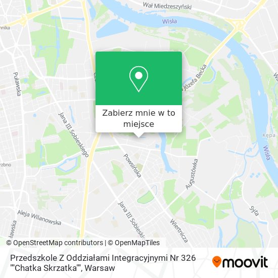 Mapa Przedszkole Z Oddziałami Integracyjnymi Nr 326 ""Chatka Skrzatka""