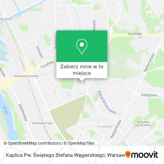 Mapa Kaplica Pw. Świętego Stefana Węgierskiego