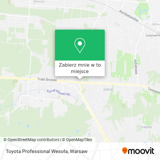 Mapa Toyota Professional Wesoła