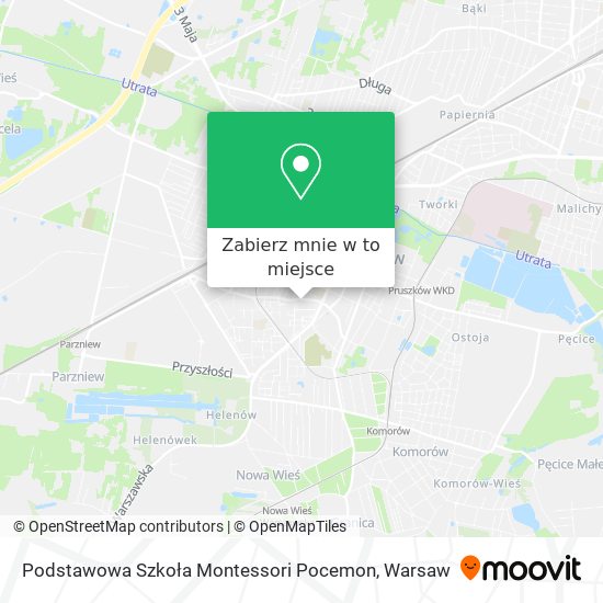 Mapa Podstawowa Szkoła Montessori Pocemon