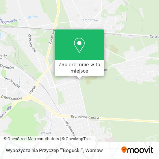 Mapa Wypożyczalnia Przyczep ""Bogucki""