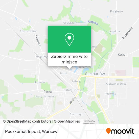 Mapa Paczkomat Inpost