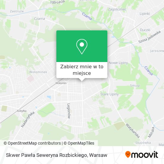 Mapa Skwer Pawła Seweryna Rozbickiego