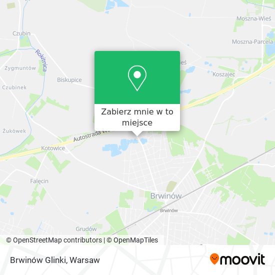 Mapa Brwinów Glinki