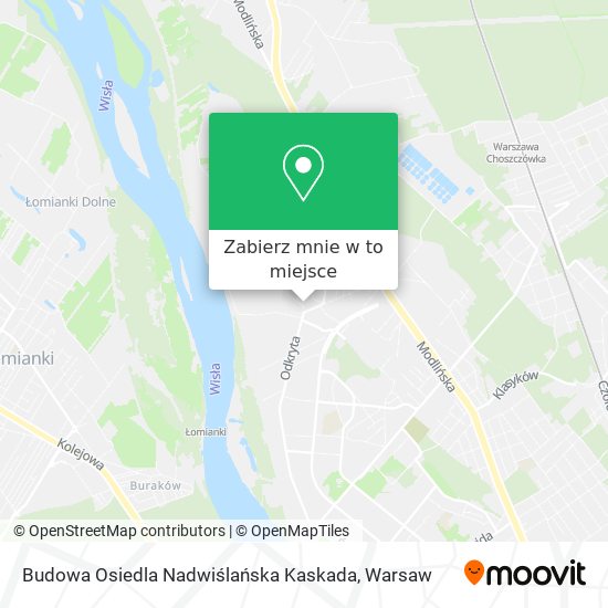 Mapa Budowa Osiedla Nadwiślańska Kaskada