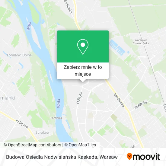 Mapa Budowa Osiedla Nadwiślańska Kaskada